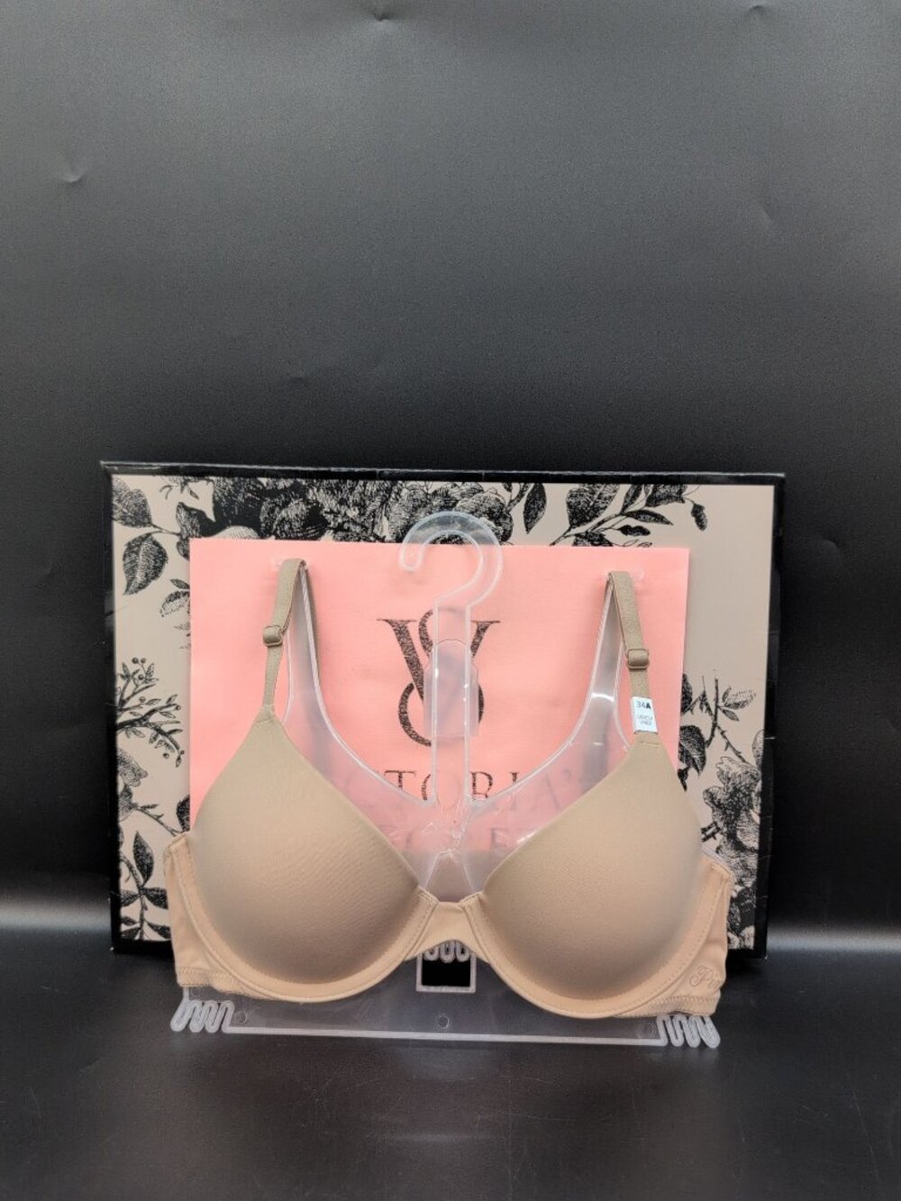 Victoria Secret Pink Wear Everywhere Lightly Lined T Shirt Bra 34A Praline